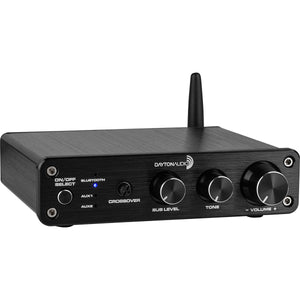 "Dayton Audio DTA-2.1BT2 100W 2.1 Class D Bluetooth Amplifier with Sub Frequency Adjustment"