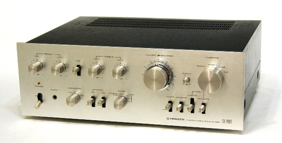 pioneer SA-8900 hairline silver stereo pre-main amp vintage